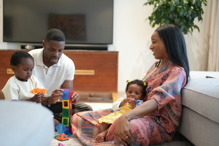 A family at home